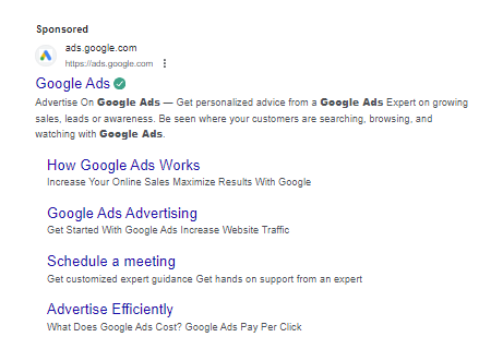 Google Ads Example